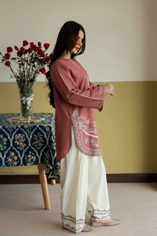 ROSY -2PC-EMBROIDERED