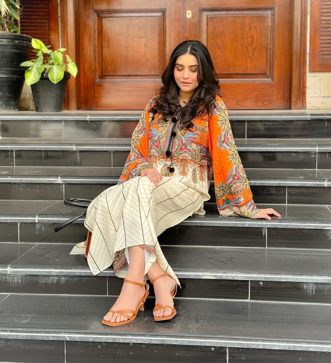 HIRA – Digital Print Stitched 2-Piece