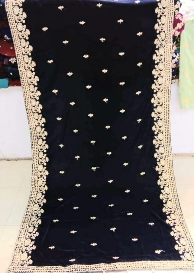 Embroided Velvet Shawl