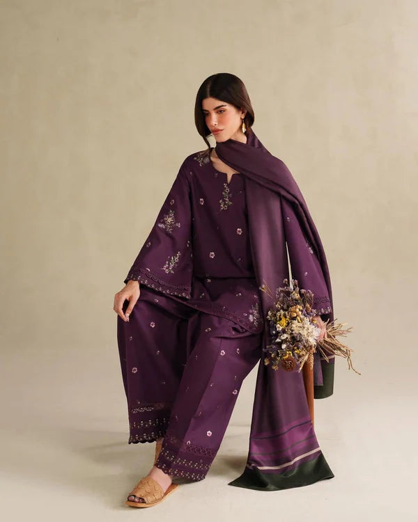 AZUL-3PC EMBROIDERED