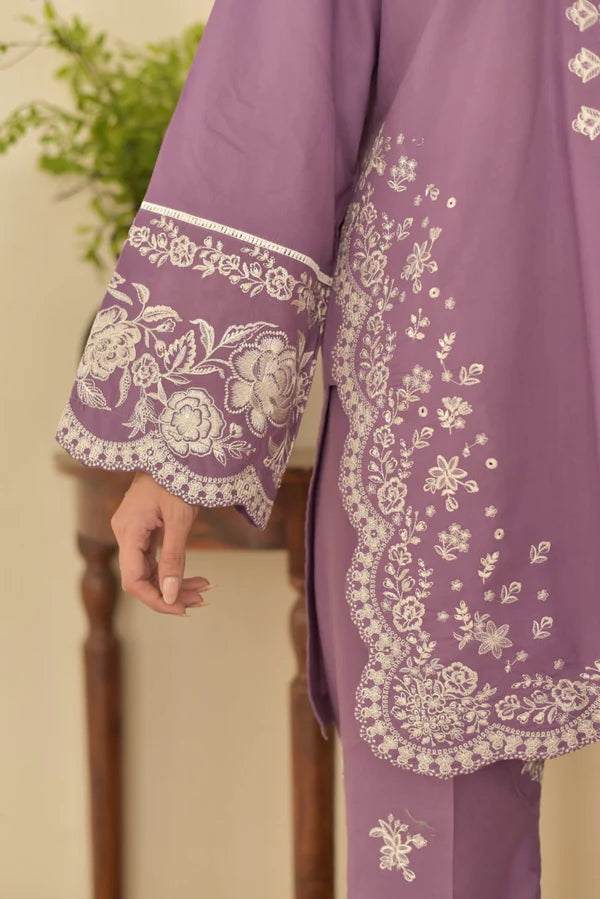 Lavender-3PC - EMBROIDERED