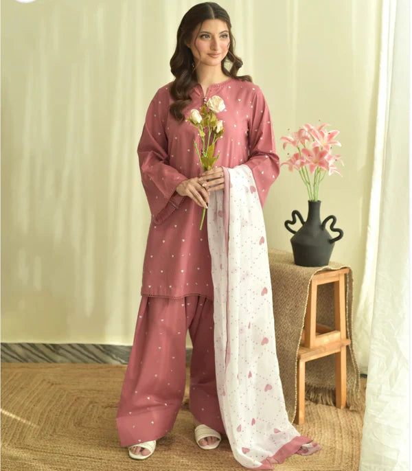 MINI HEARTS - 3 PC EMBROIDERED