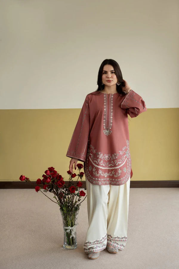 ROSY -2PC-EMBROIDERED