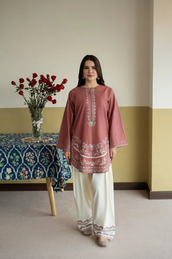 ROSY -2PC-EMBROIDERED