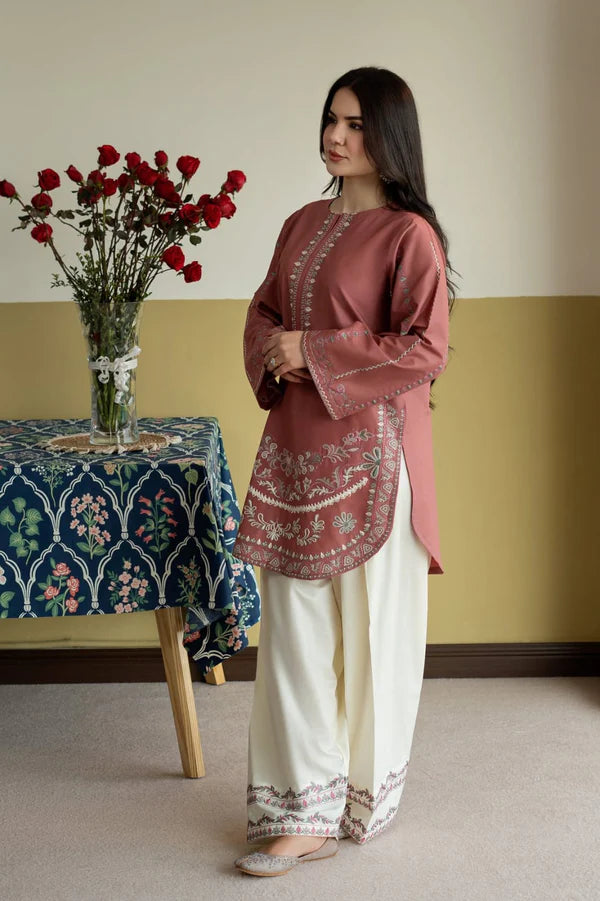 ROSY -2PC-EMBROIDERED