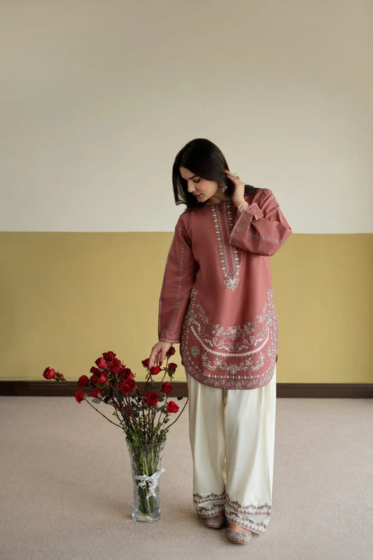ROSY -2PC-EMBROIDERED