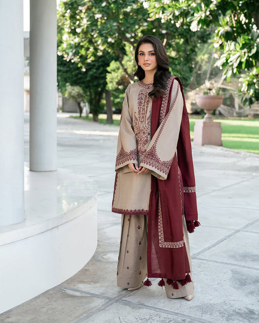 Zara Embroidered - 3 Pieces