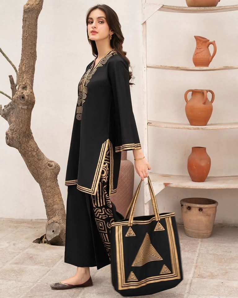 Free Hand Bag+Pyramid Design 2Pcs