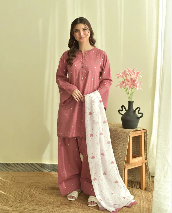 MINI HEARTS - 3 PC EMBROIDERED