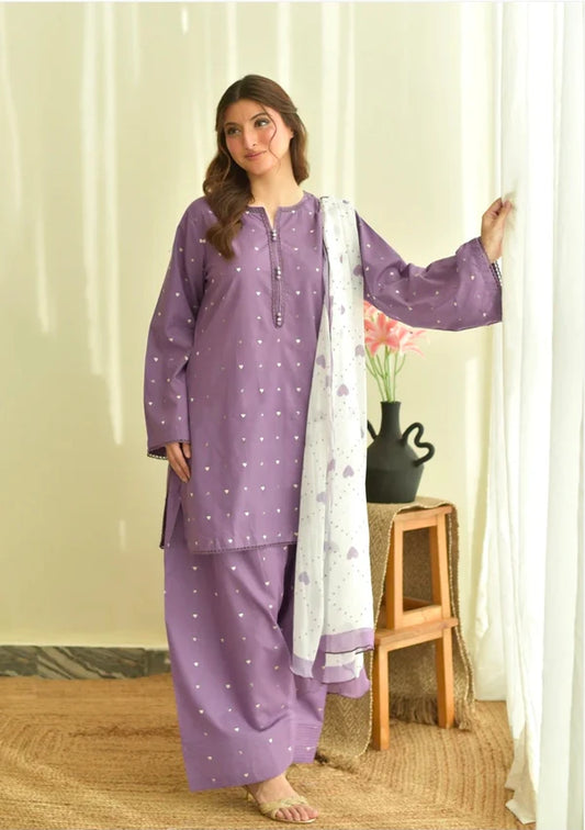 MINI HEARTS - 3 PC EMBROIDERED