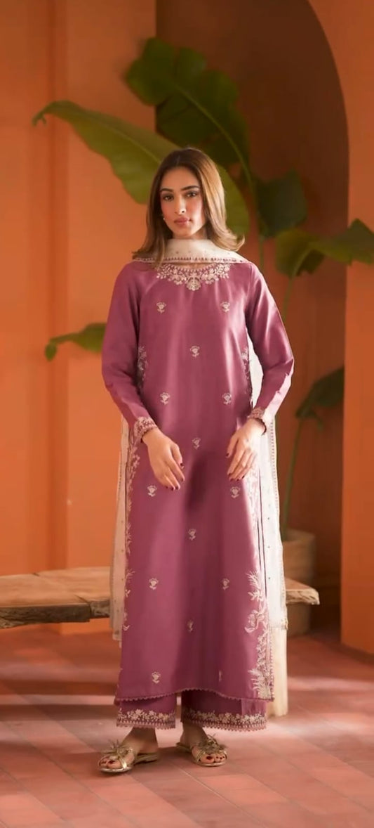 Aura-3pc embroidered