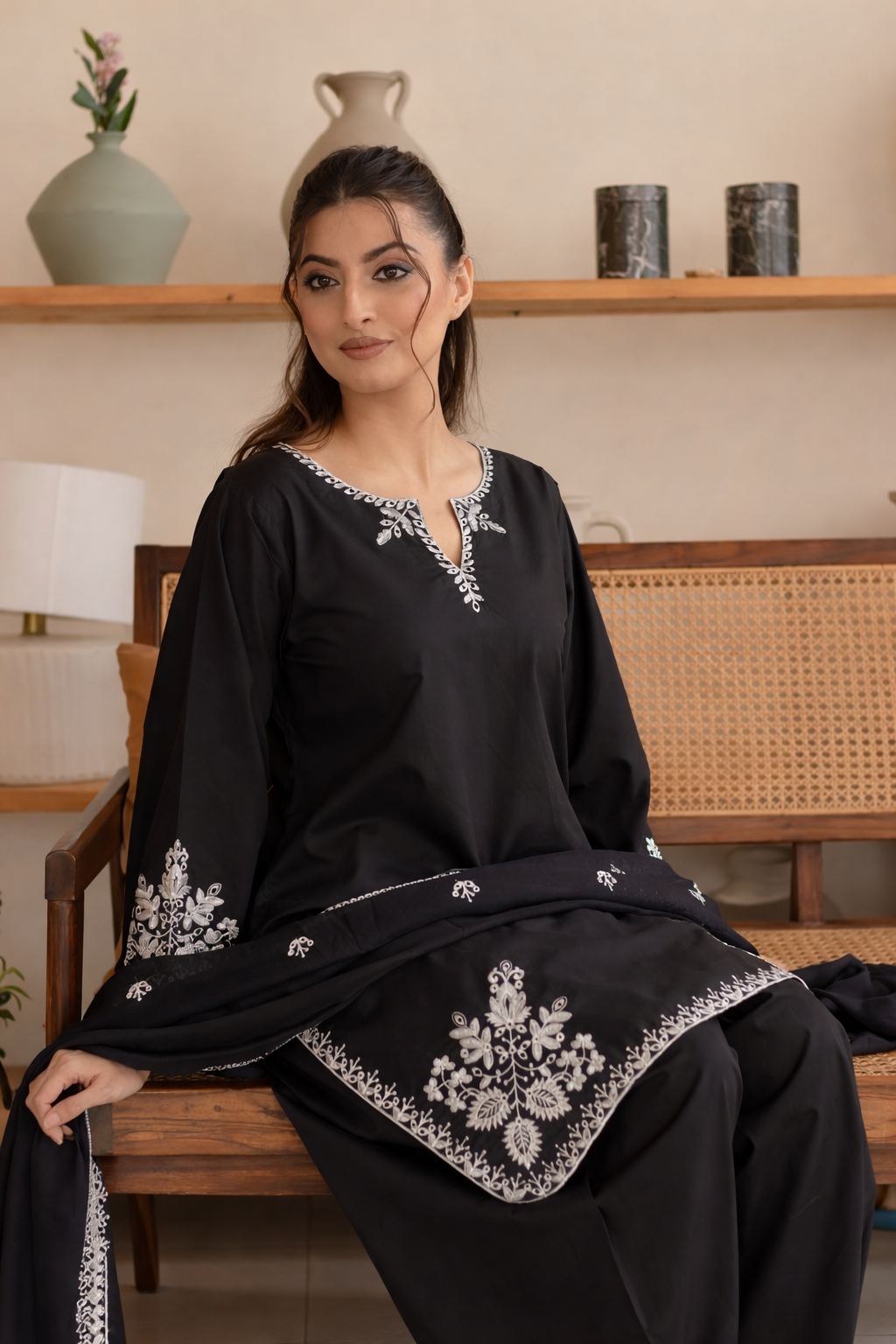 ASH- 3pc Embroidered